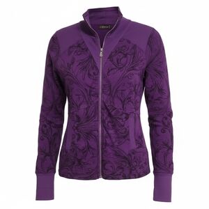 XCVI Purple Women's Lightweight Cotton Jacket Size Small